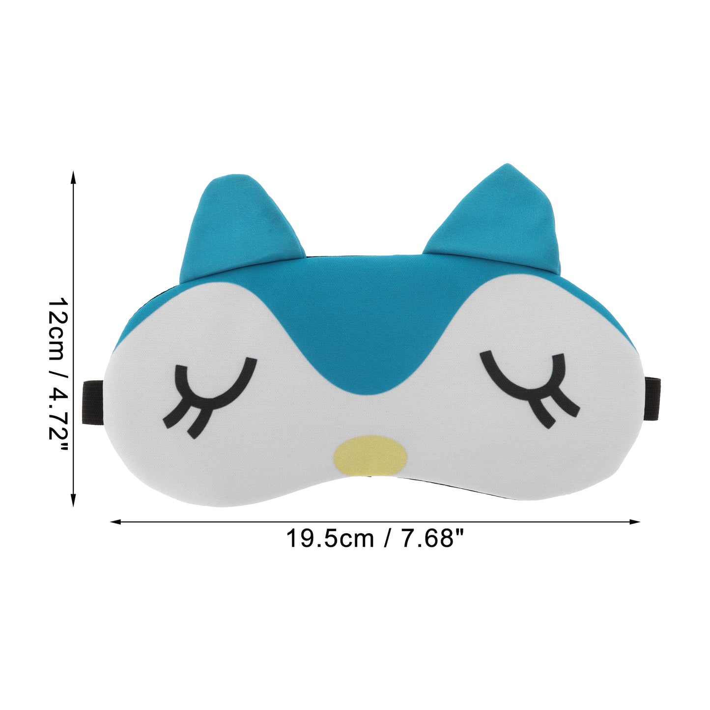Soft Cute Penguins Eyes Sleep Mask Eye Shade Cover for Rest Blue White
