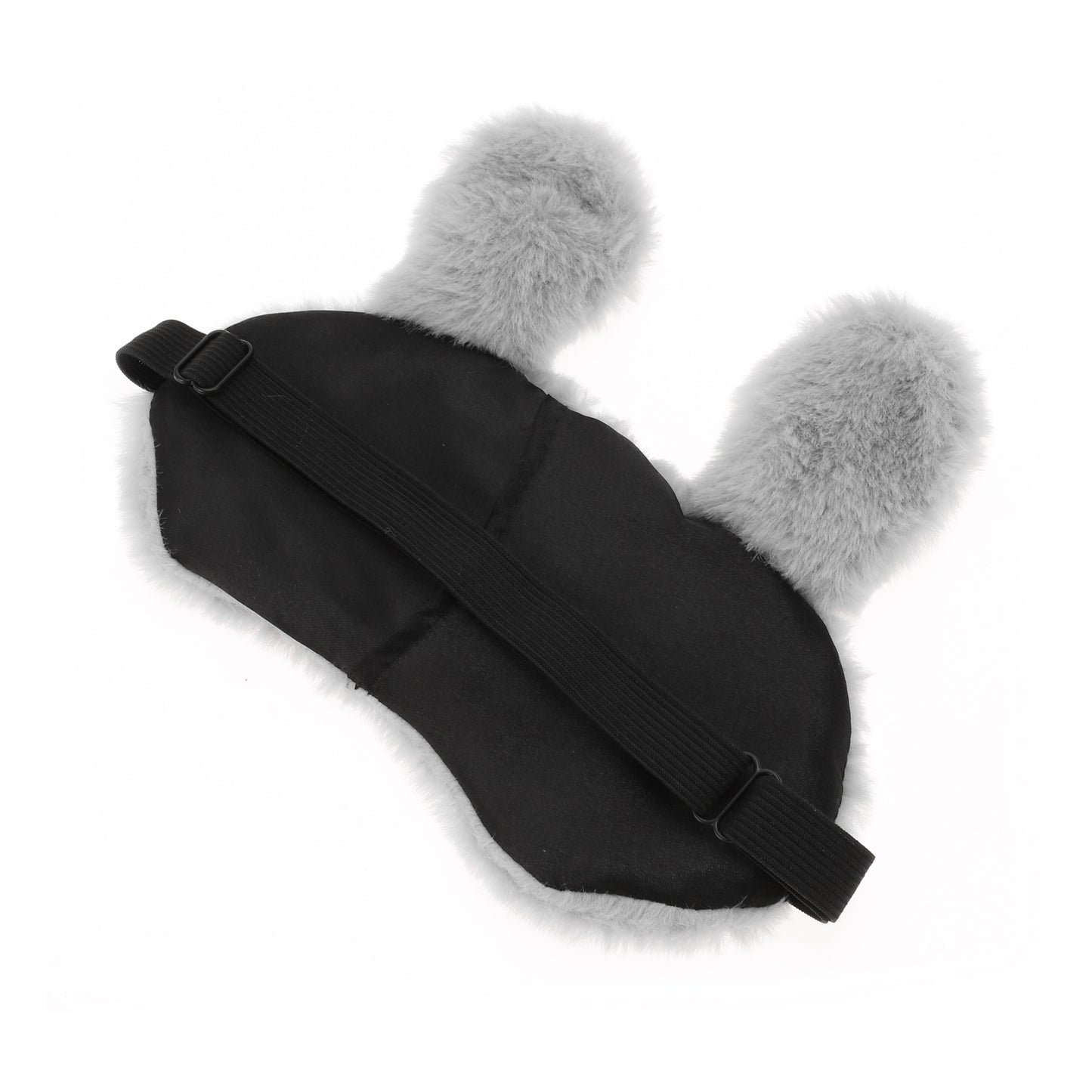Soft Rabbit Eyes Sleep Mask Eye Shade Cover for Rest Gray