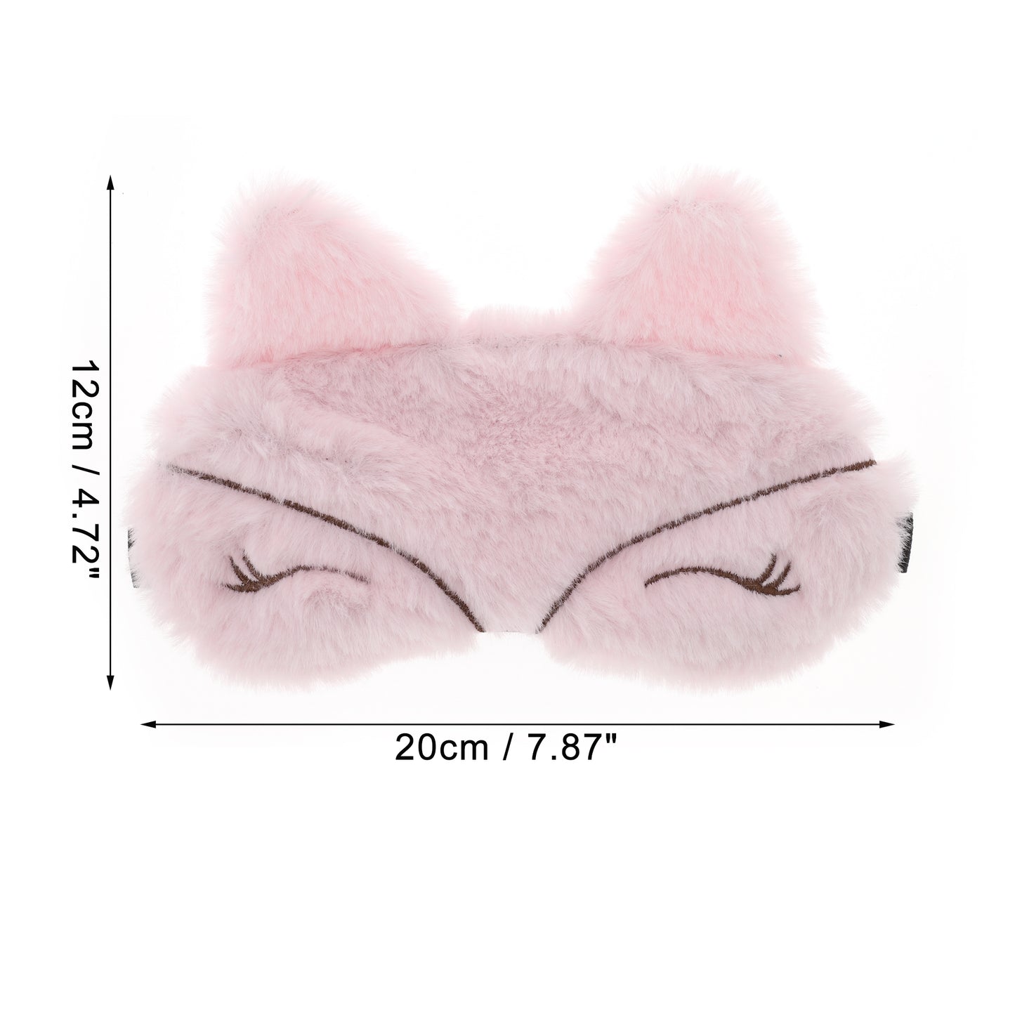 Soft Fox Eyes Sleep Mask Eye Shade Cover for Travel Pink