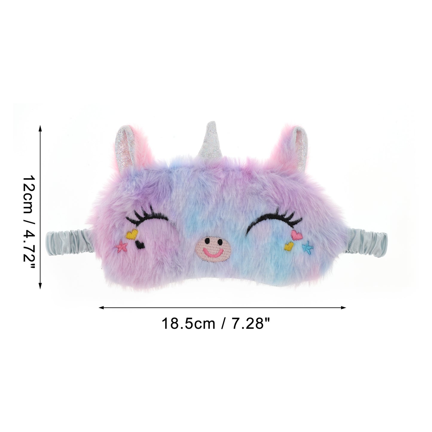Soft Cartoon Style Eyes Sleep Mask for Rest for Travel Blue, Purple