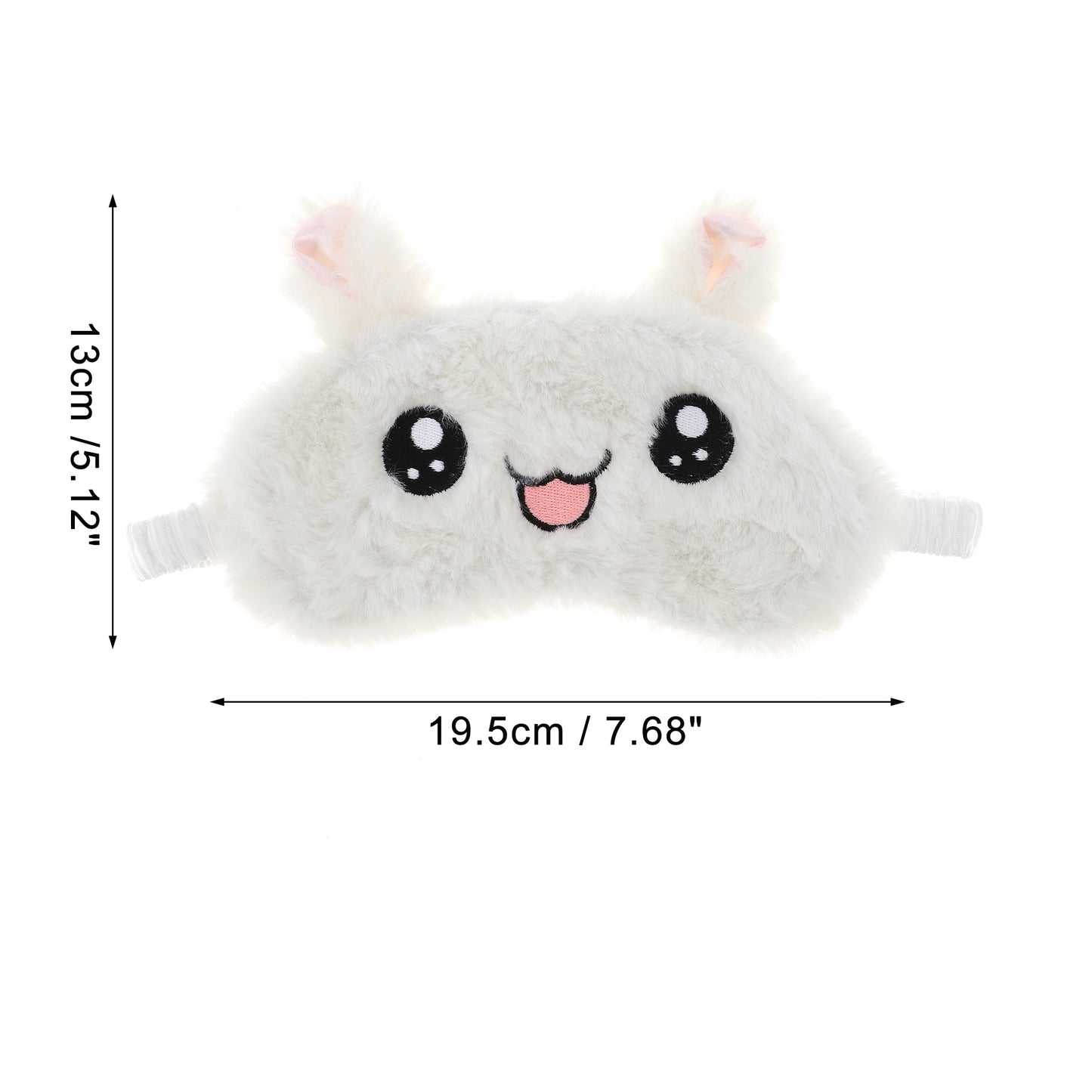 Soft Happy Rabbit Eyes Sleep Mask Eye Shade Cover for Rest Beige