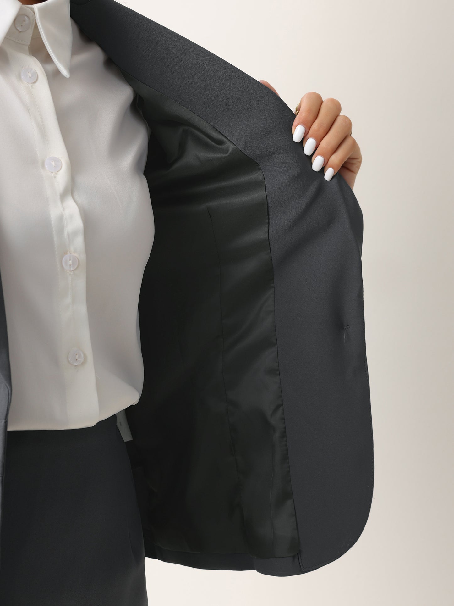 Women's 2 Piece Suit Skirt Set Business Casual Long Sleeve Blazer and Pencil Skirt