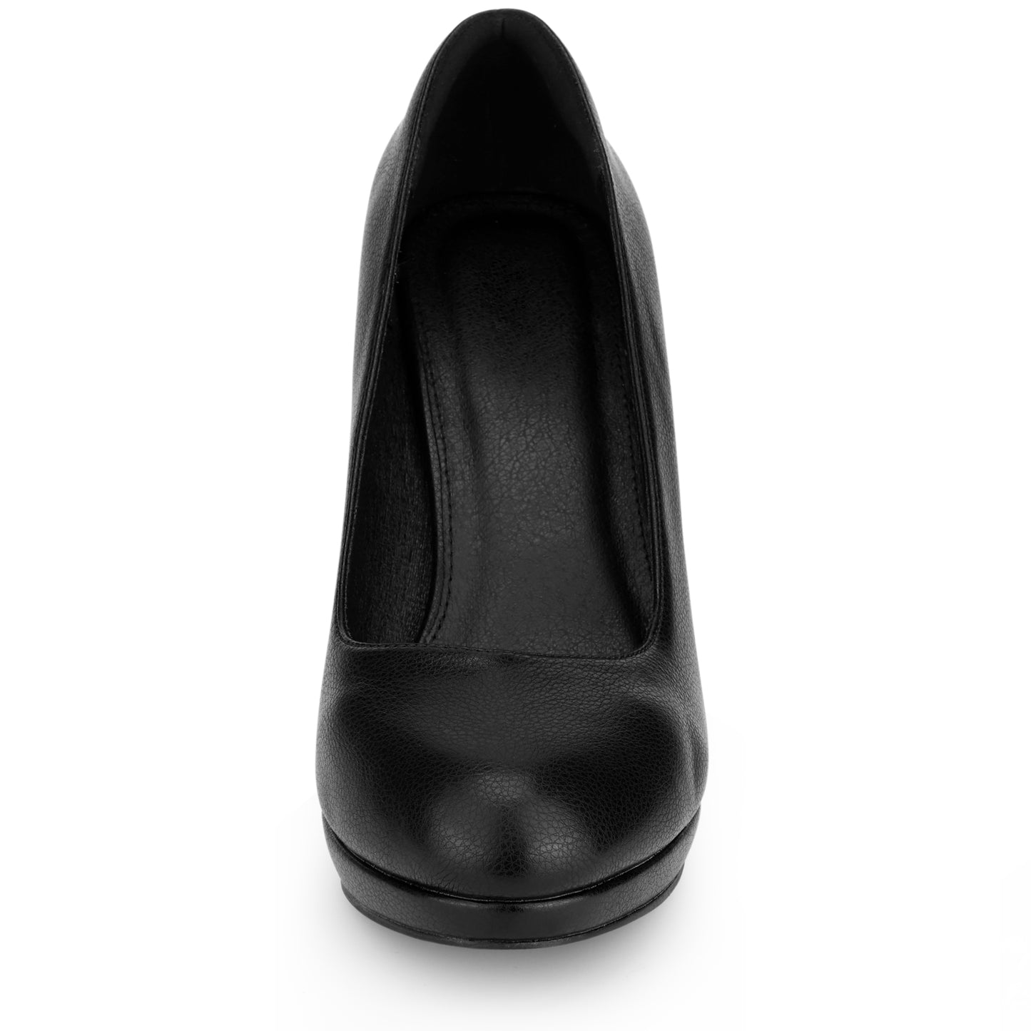 Zapatos de plataforma con tacón grueso y punta redonda para mujer