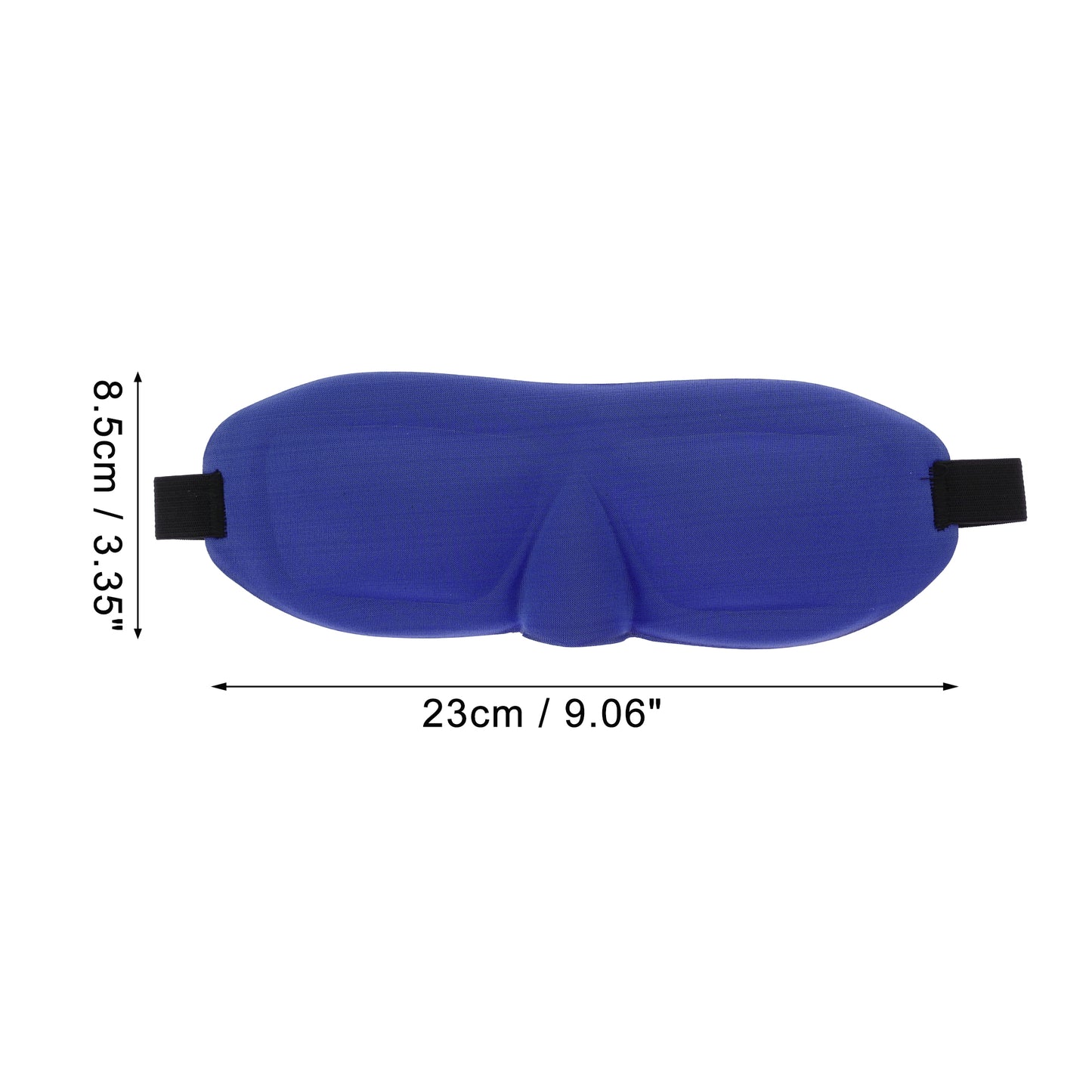 Soft Square 3D Sleep Mask Eye Shade Cover for Rest for Travel Blue