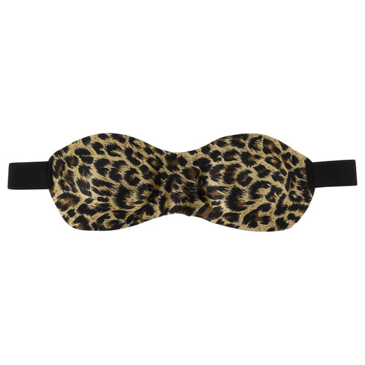Soft Elastic Band 3D Sleep Eye Mask for Travel Brown