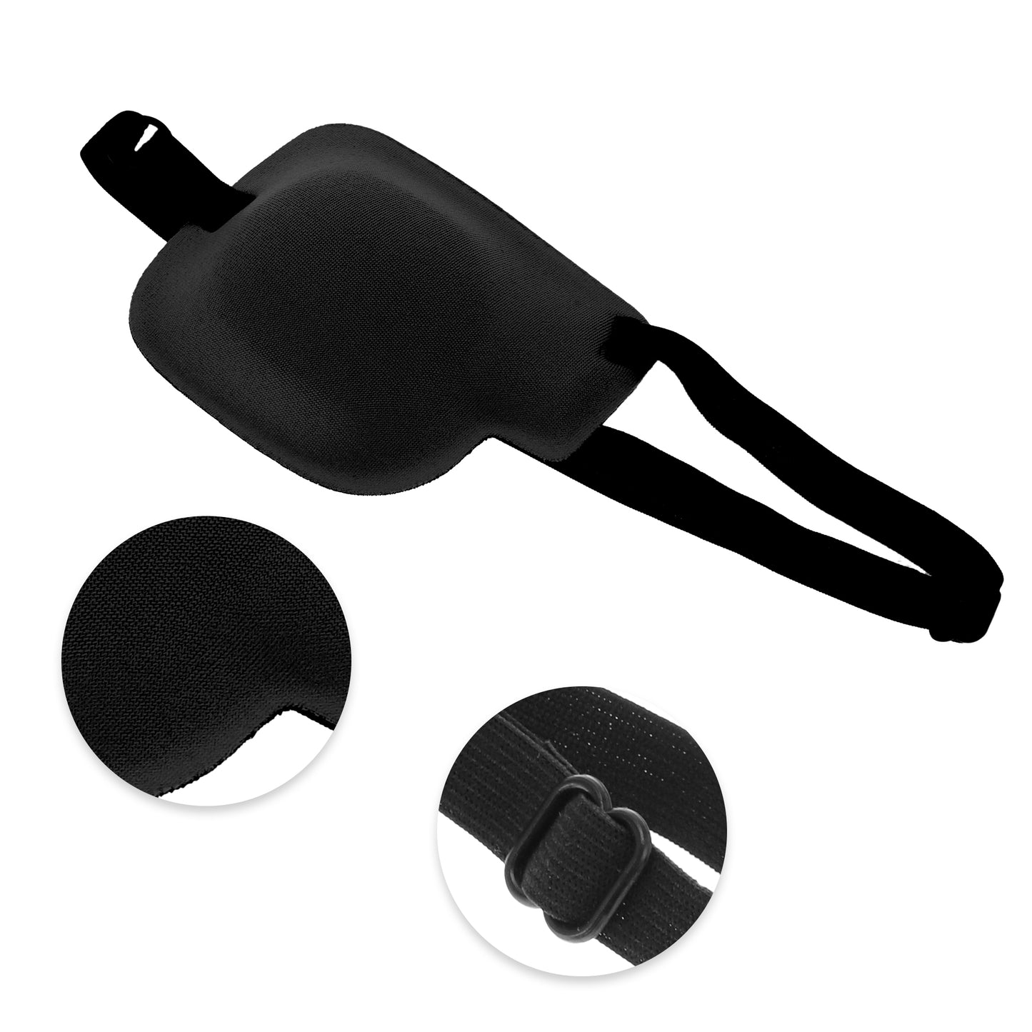 Soft Adjustment Buckle 3D Sleep Mask 1 Pc Right Eye Black