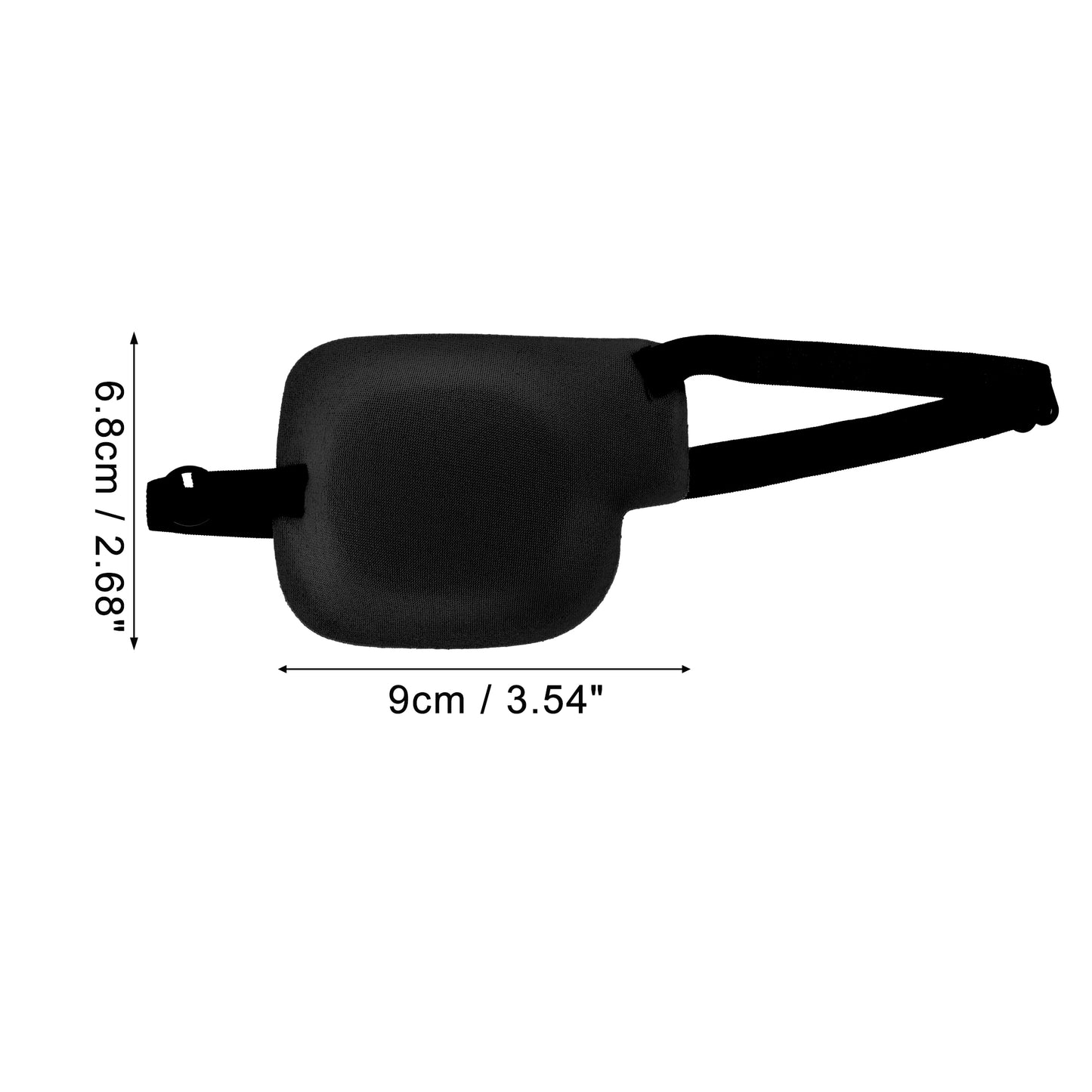 Soft Adjustment Buckle 3D Sleep Mask 1 Pc Right Eye Black