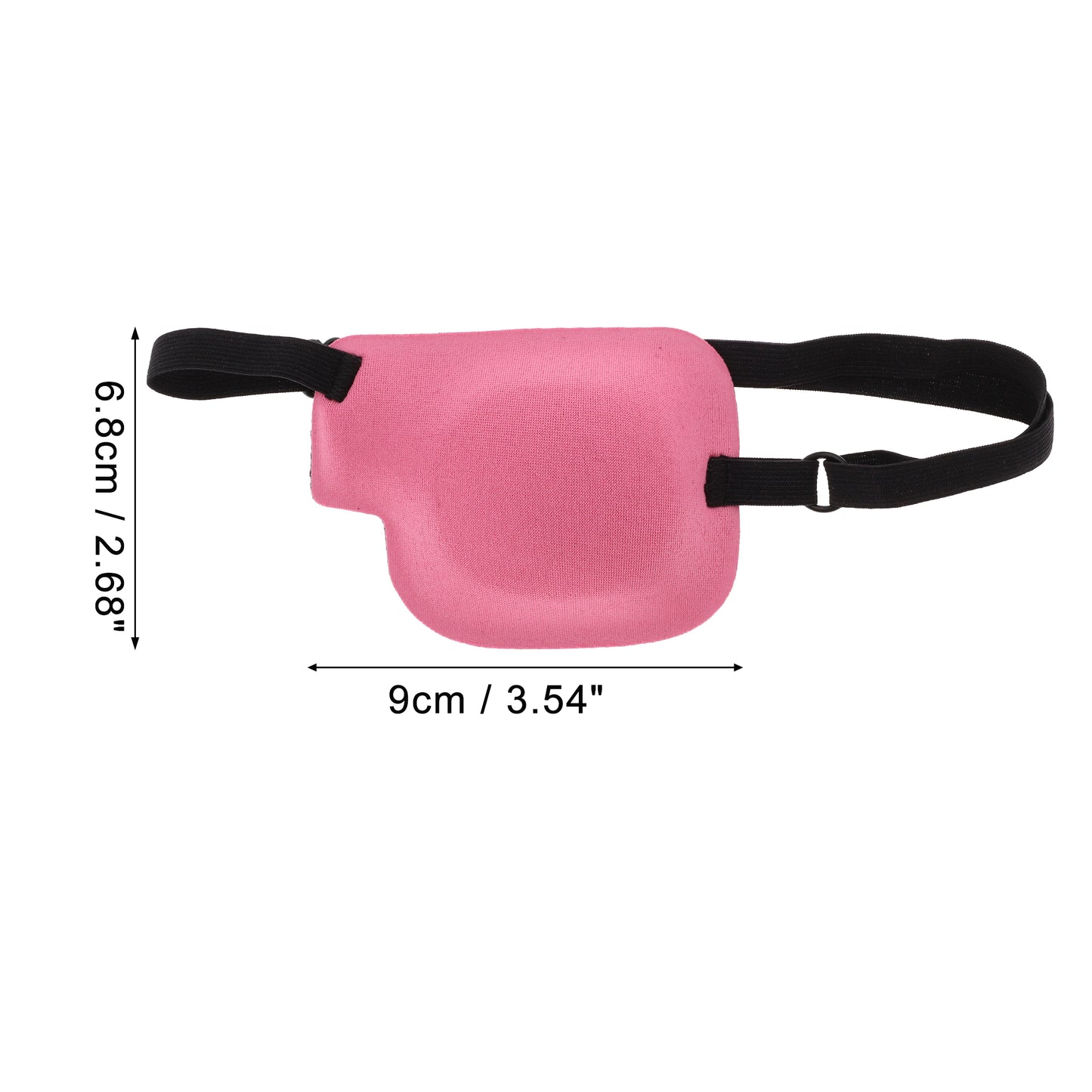 Soft Adjustment Buckle 3D Sleep Mask 1 Pc Left Eye Rose Red