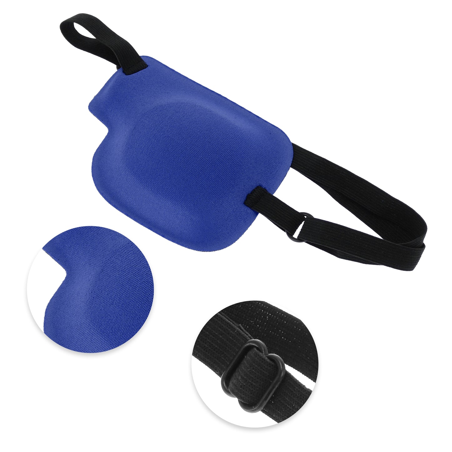 Soft Adjustment Buckle 3D Sleep Mask 1 Pc Left Eye Blue