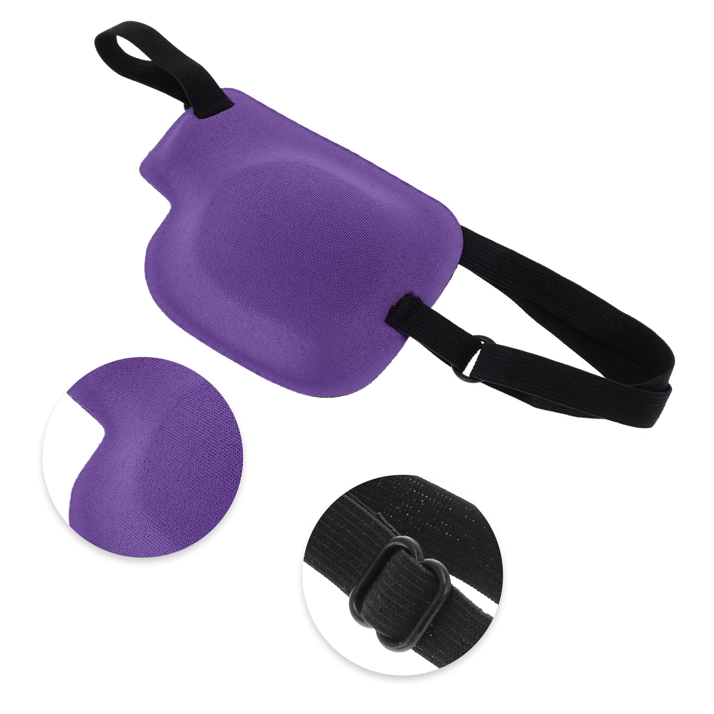Soft Adjustment Buckle 3D Sleep Mask 1 Pc Left Eye Purple
