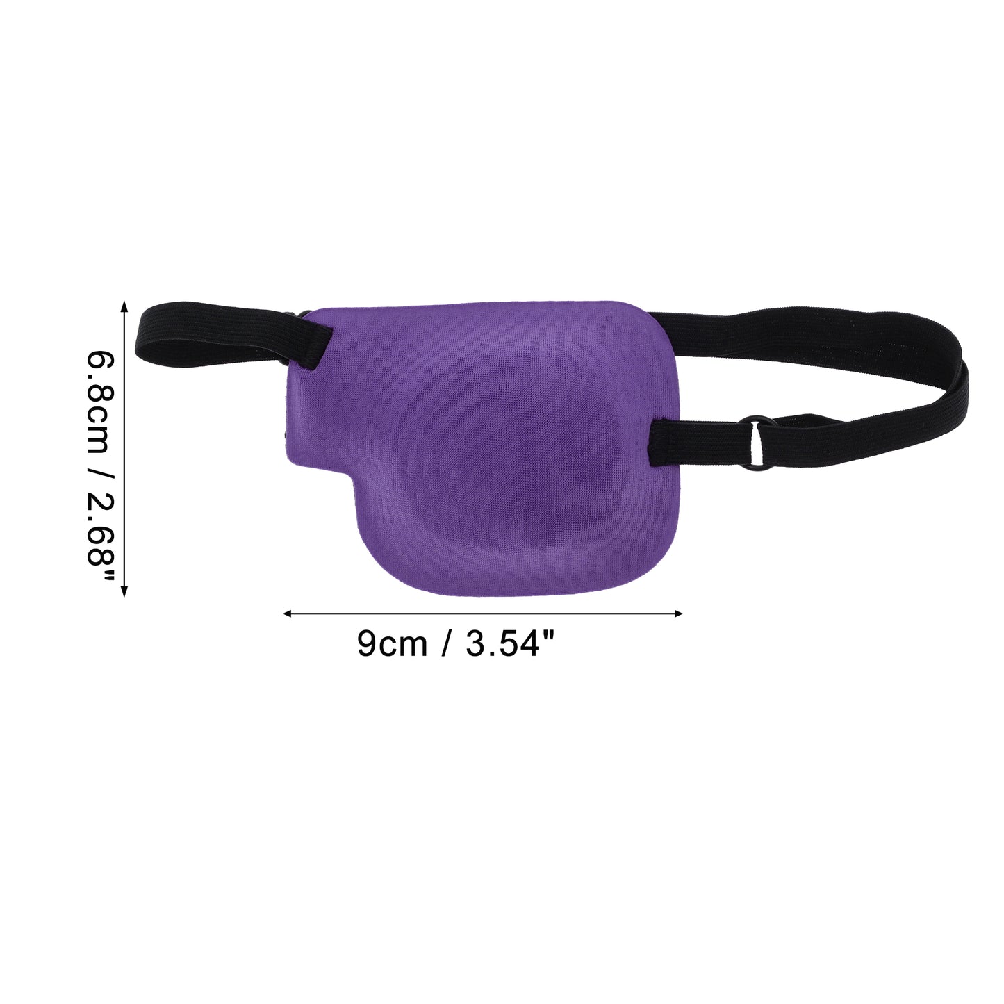 Soft Adjustment Buckle 3D Sleep Mask 1 Pc Left Eye Purple