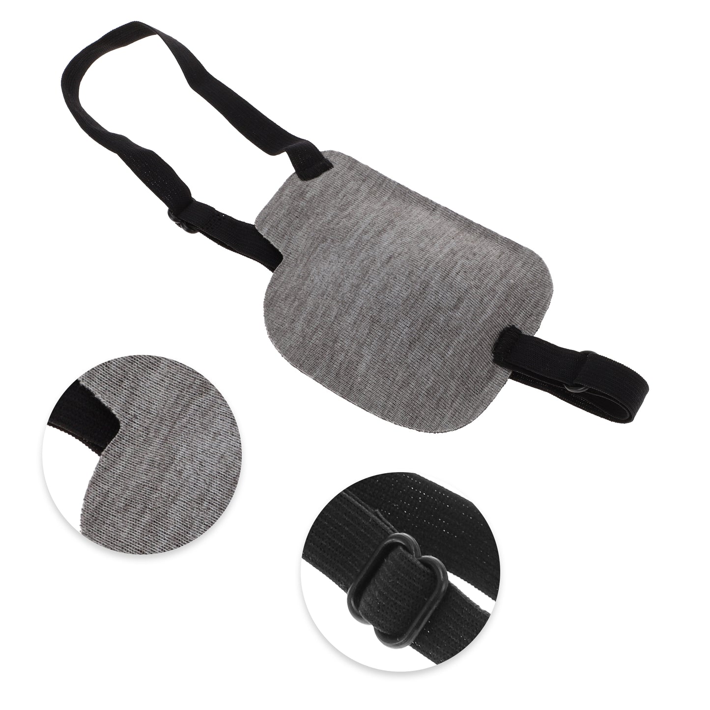 Soft Adjustment Buckle 3D Sleep Mask 1 Pc Left Eye Gray