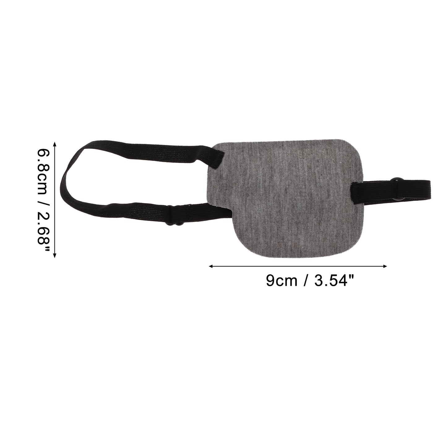 Soft Adjustment Buckle 3D Sleep Mask 1 Pc Left Eye Gray