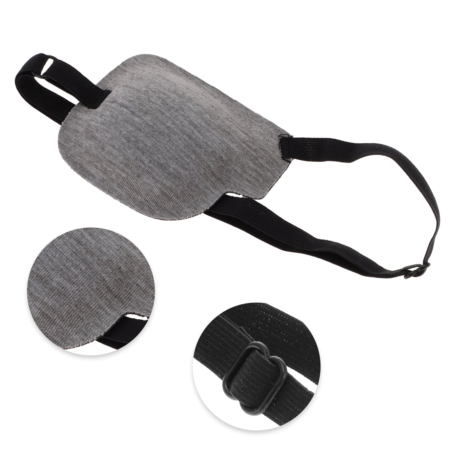 Soft Adjustment Buckle 3D Sleep Mask 1 Pc Right Eye Gray