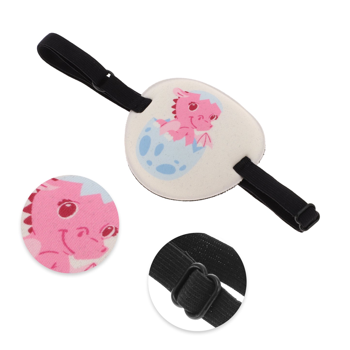 Soft Pink Egg Dragon 3D Sleep Mask Eye Shade Cover for Rest Pink Blue