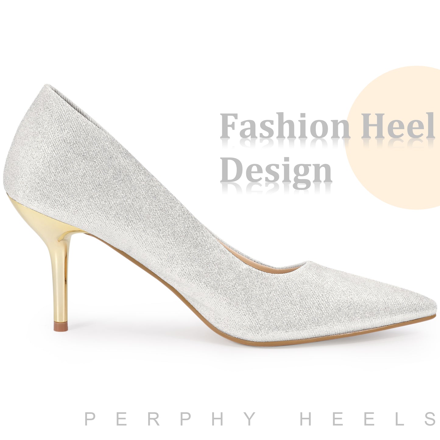 Women Pointed Toe High Heel Stiletto Slip On Pumps Wedding Dress Shoes