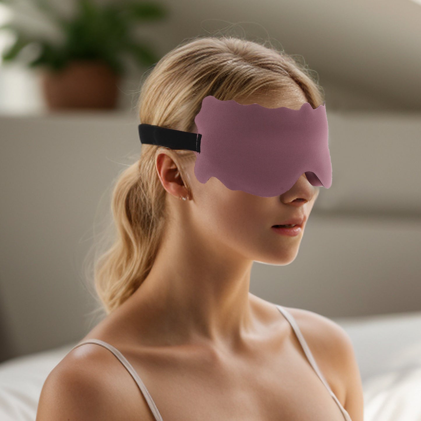 Soft Butterfly Shape 3D Eye Mask for Travel Office Cameo
