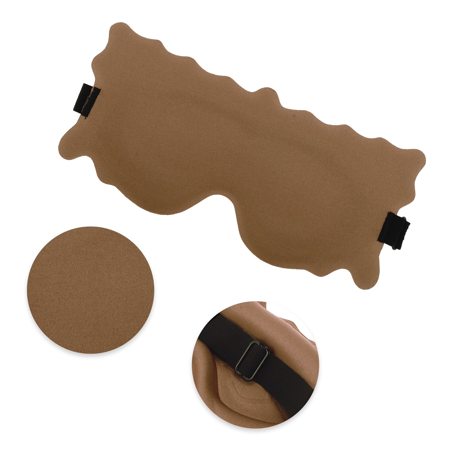 Soft Butterfly Shape 3D Eye Mask for Travel Office Camel