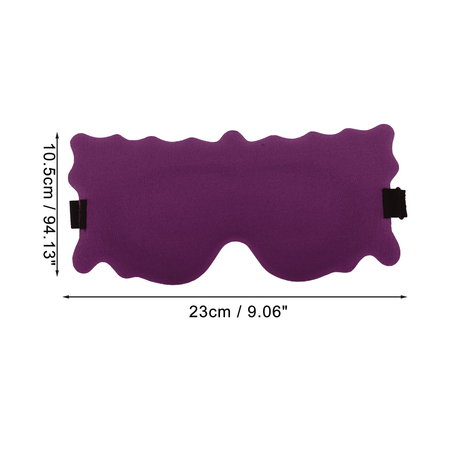 Soft Butterfly Shape 3D Eye Mask for Travel Office Purplish Red