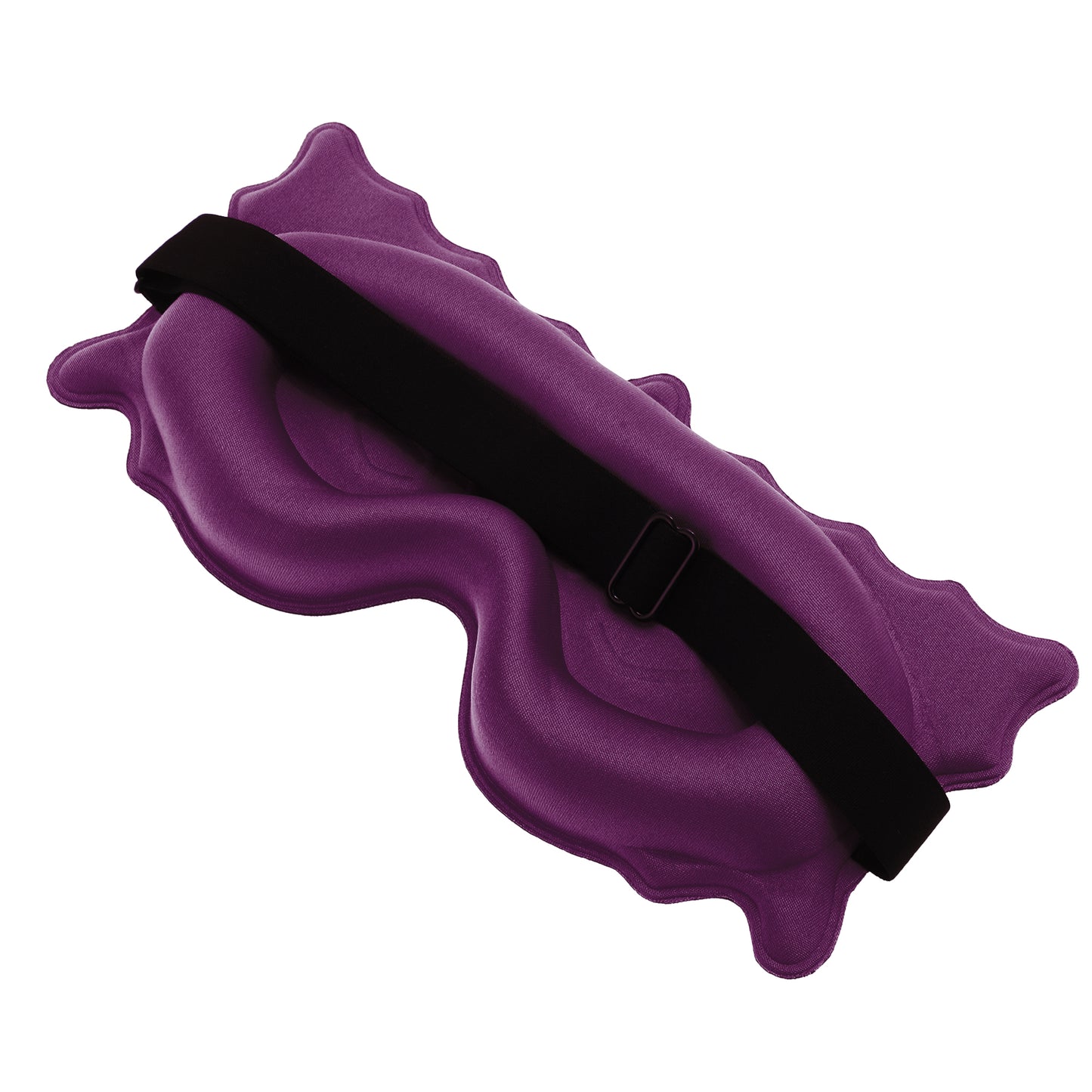 Soft Butterfly Shape 3D Eye Mask for Travel Office Purplish Red