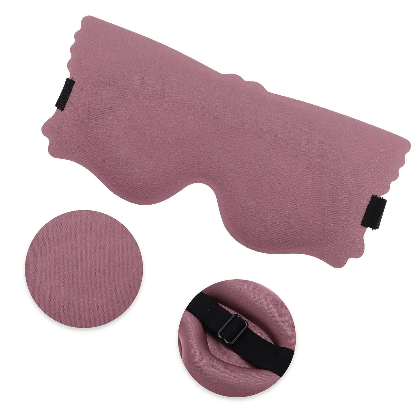 Soft Elastic Buckle Band 3D Eye Mask for Travel Office Cameo