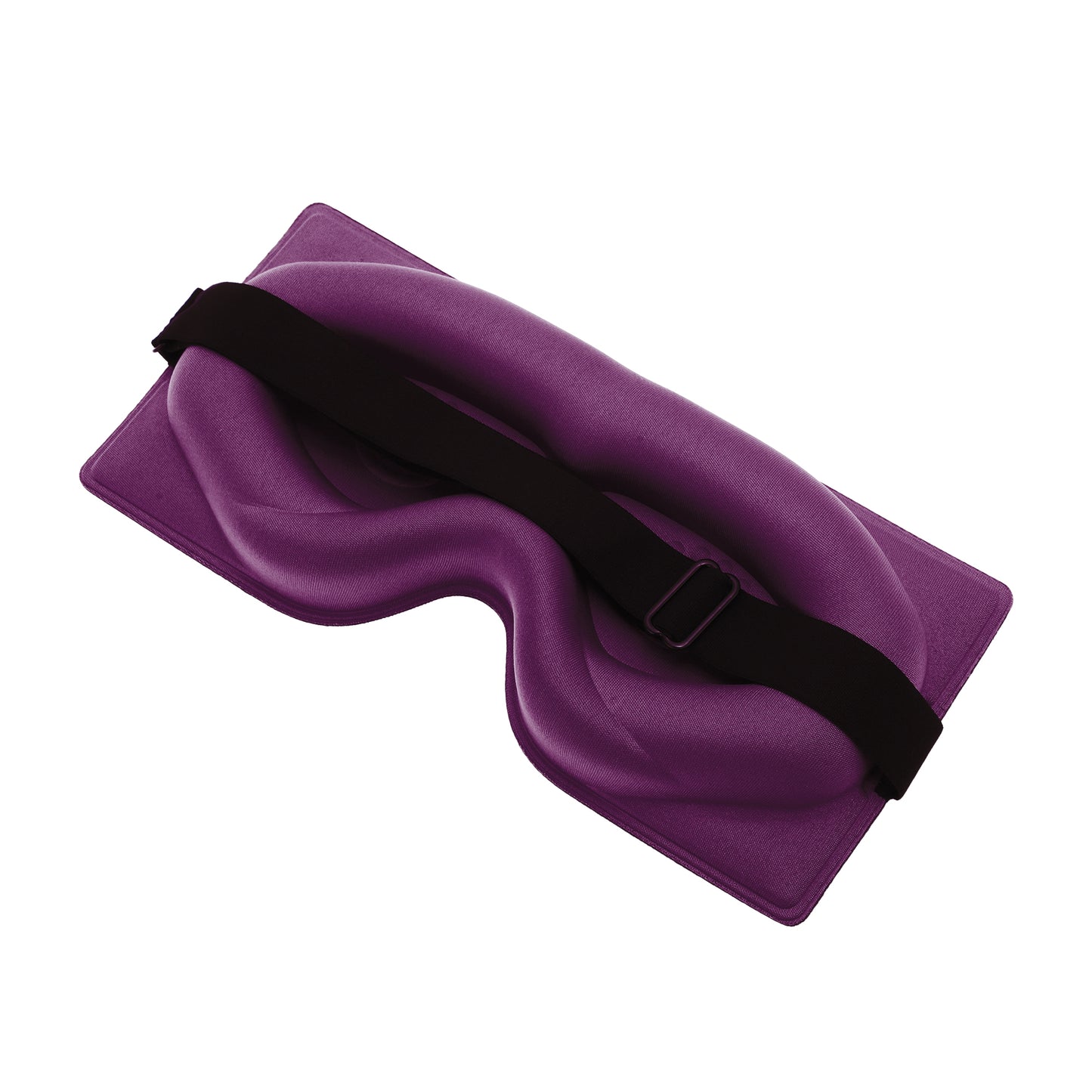 Soft Geometric Shape 3D Eye Mask for Travel Office Purplish Red