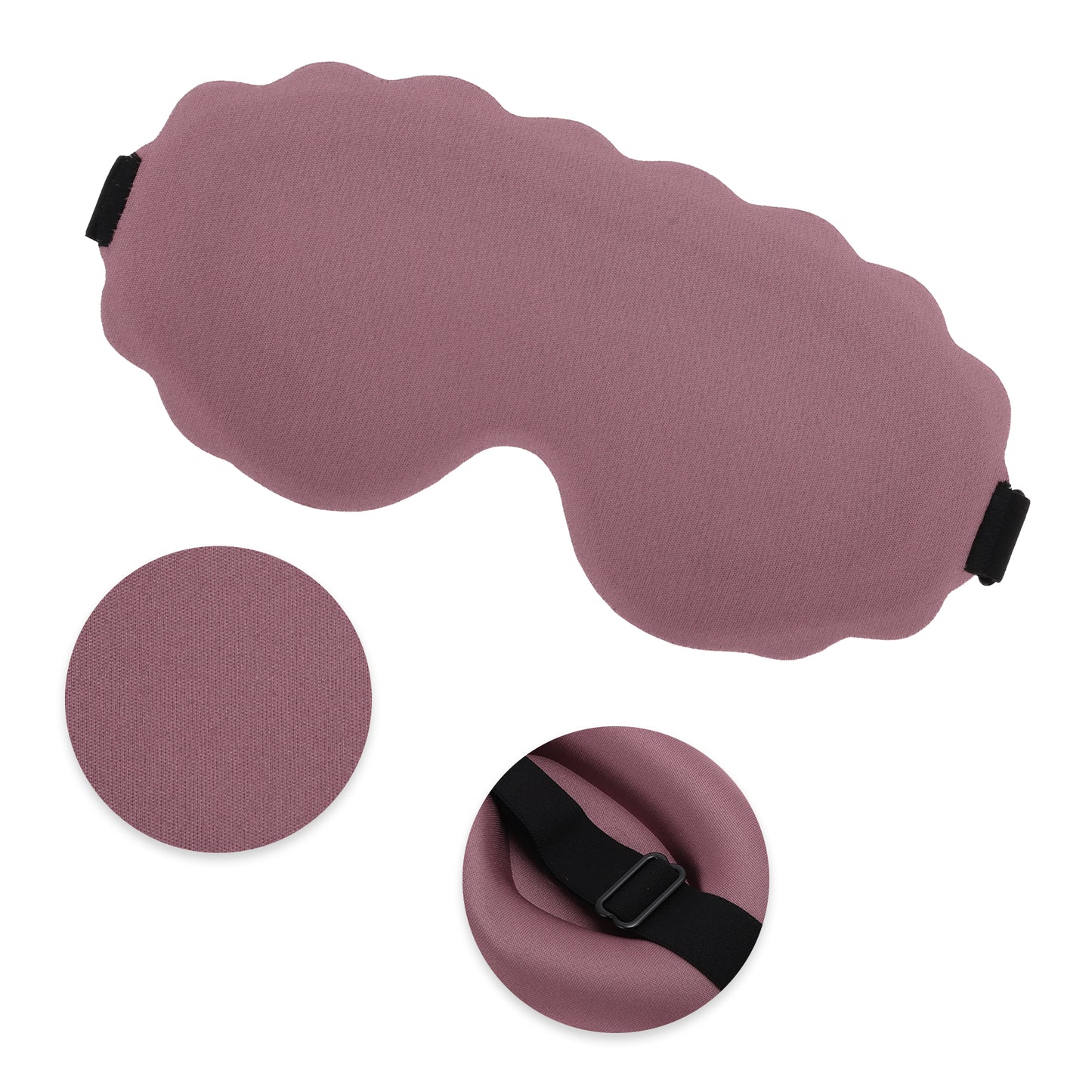 Soft Elliptical Shape 3D Eye Mask for Travel Office Cameo