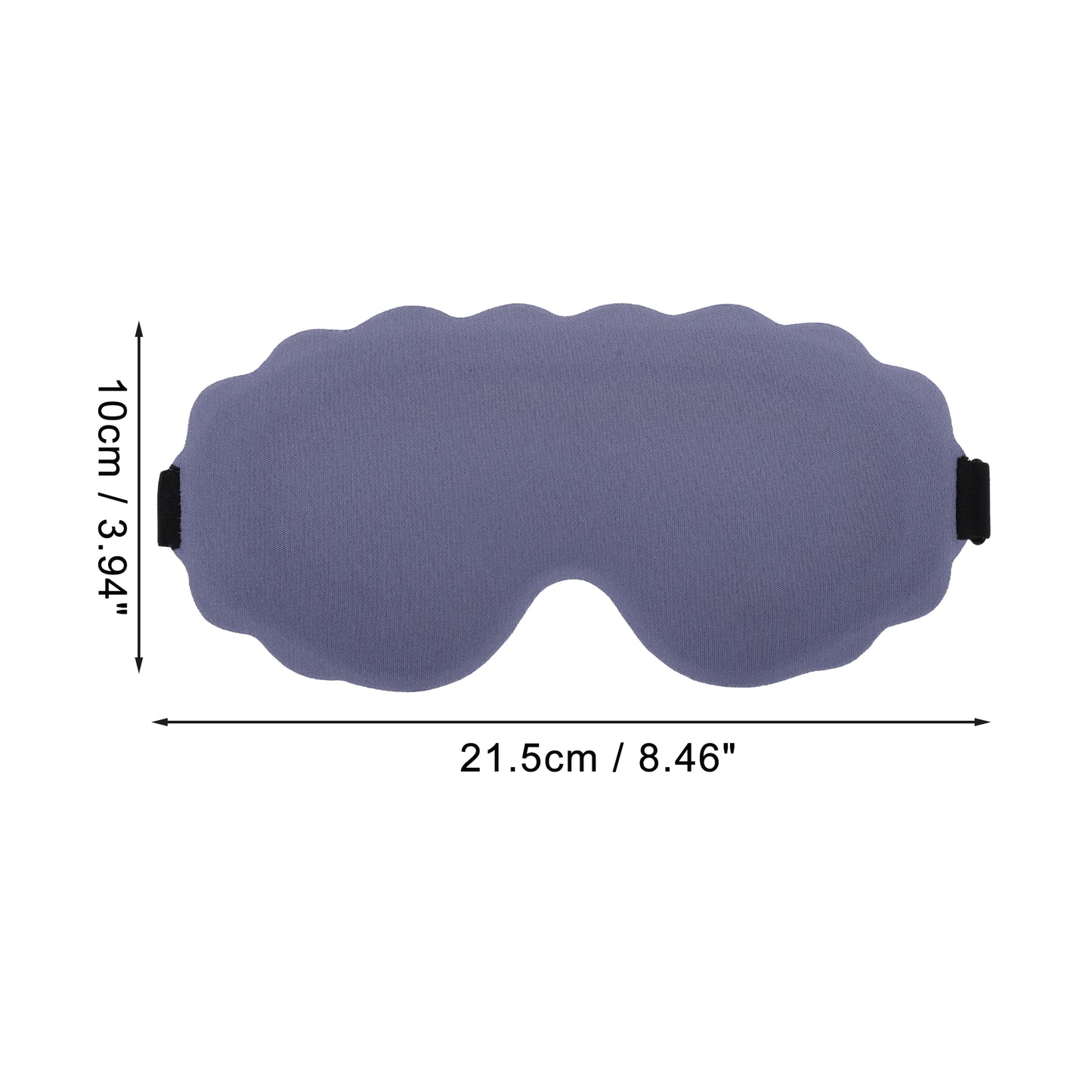 Soft Elliptical Shape 3D Eye Mask for Travel Office Purple