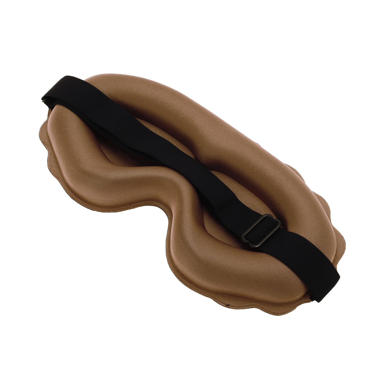 Soft Elliptical Shape 3D Eye Mask for Travel Office Camel