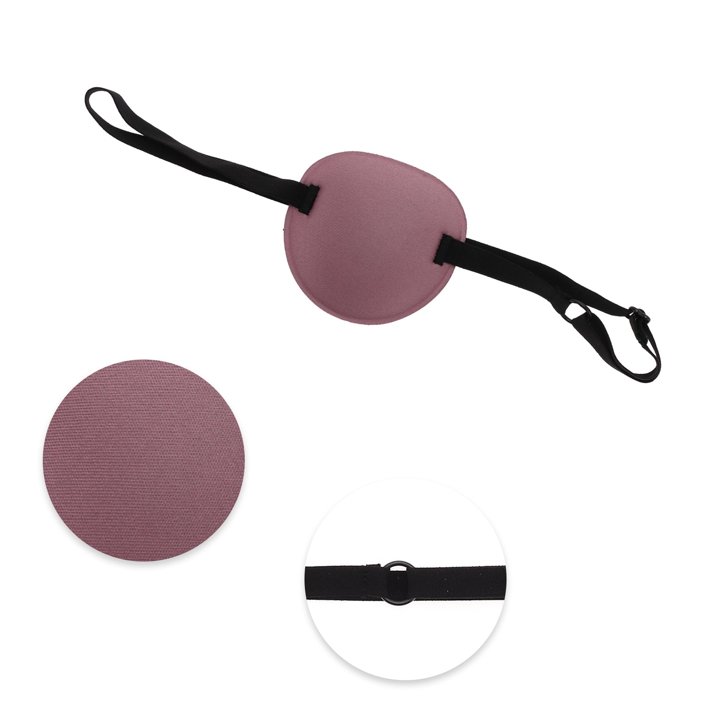 Soft Ring Buckle Shape 3D Eye Mask Single Eye Shade Cover Cameo