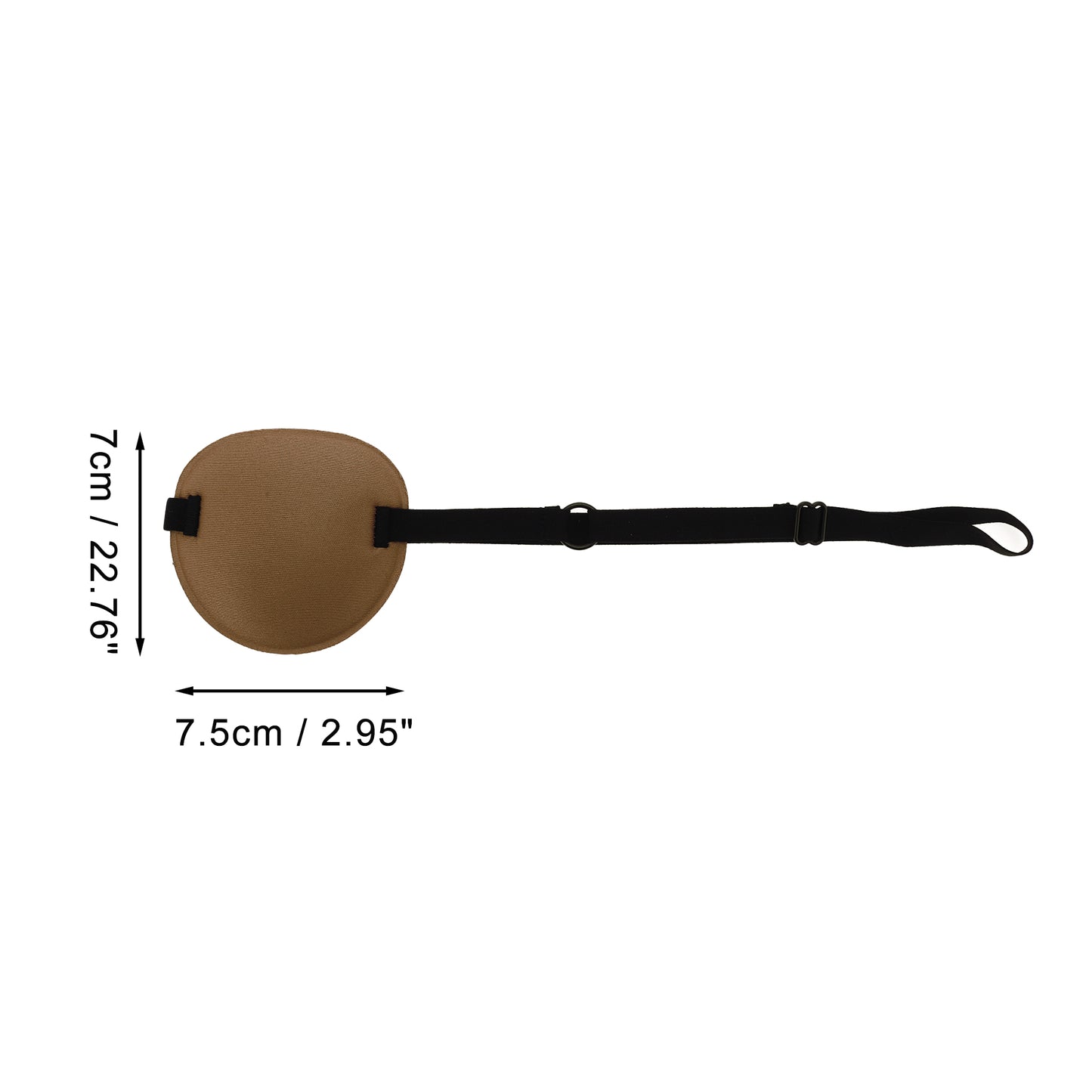 Soft Ring Buckle Shape 3D Eye Mask Single Eye Shade Cover Camel