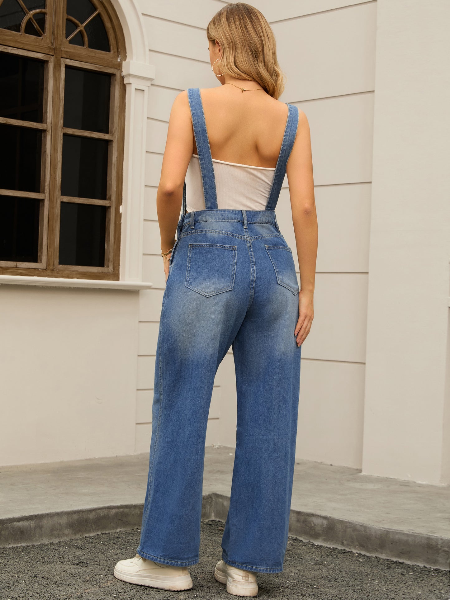Women's Denim Jumpsuits Dungarees Pockets 2025 Spring Fashion Work Outfits Baggy Bib Overalls