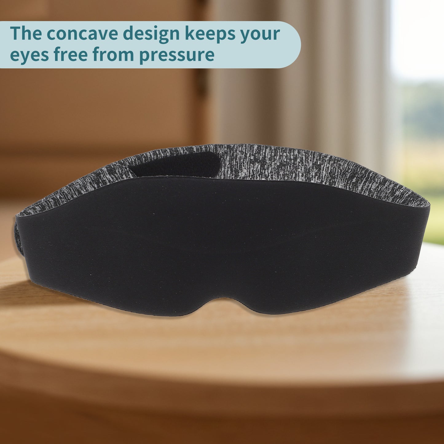 Sleep Eye Mask, Zero Pressure Deep Contoured 3D Eye Covers Black