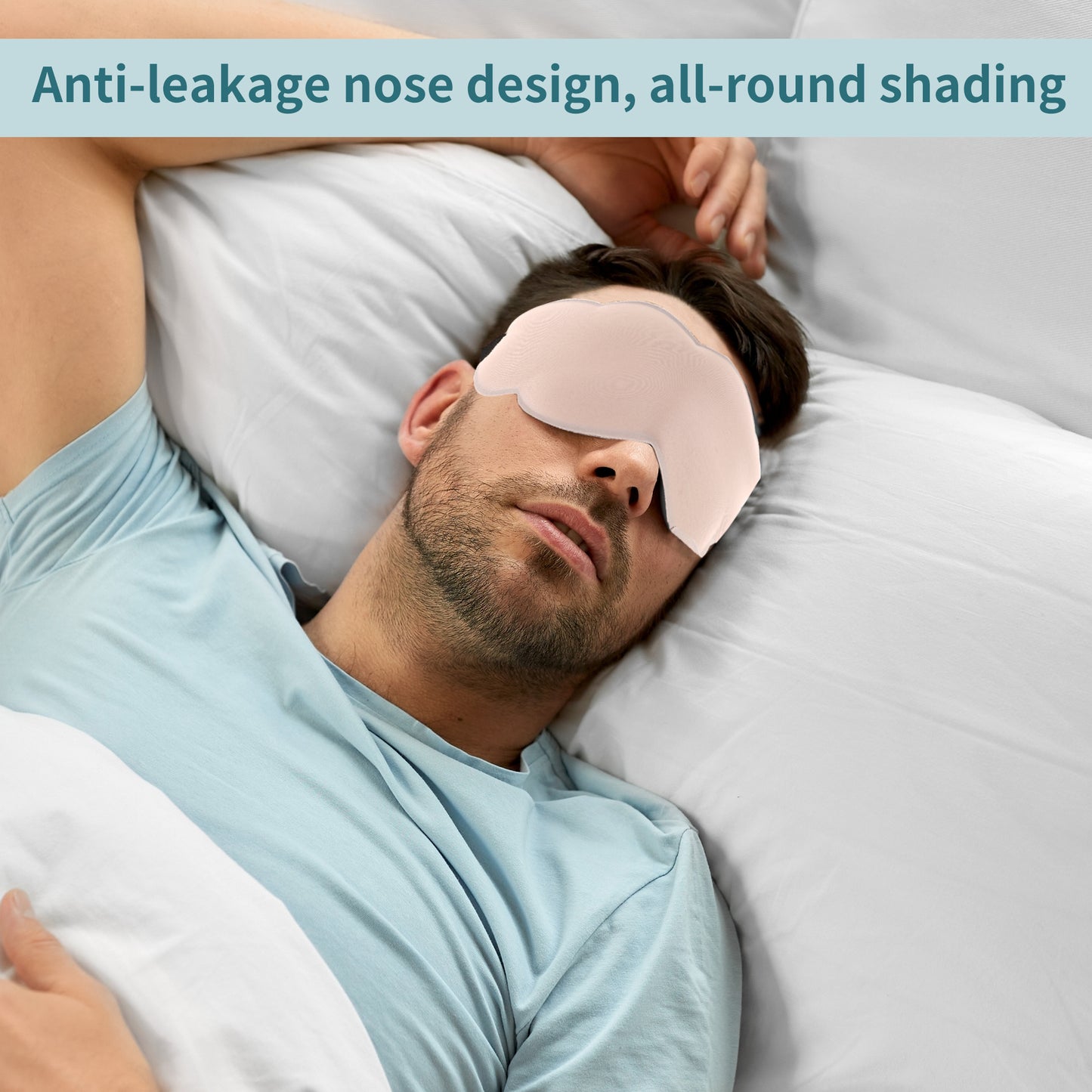 3 Pcs Eye Mask, Cloud-Shaped Sleep Eye Mask for Travel White Black Pink