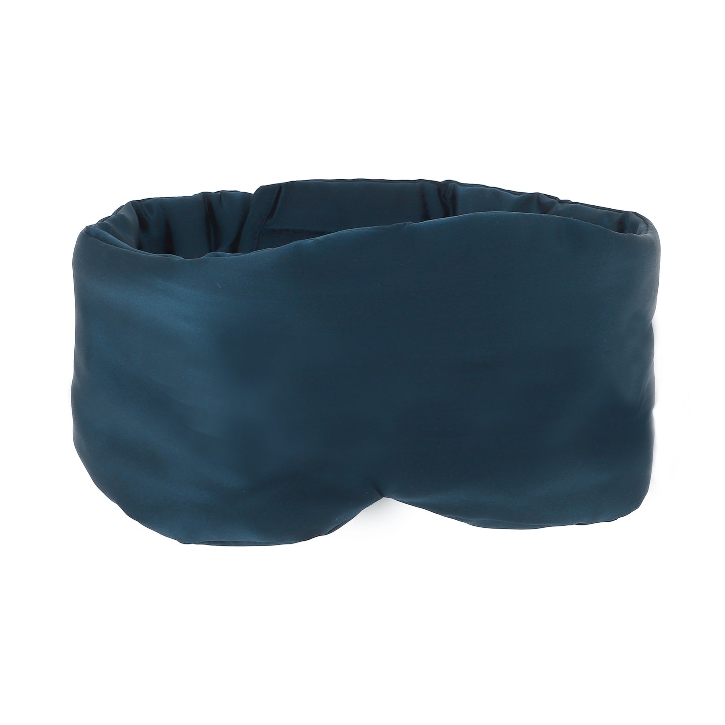 Sleep Eye Mask, Nature Silk Soft Large Wrap-Around 3D Eye Covers Peacock Blue