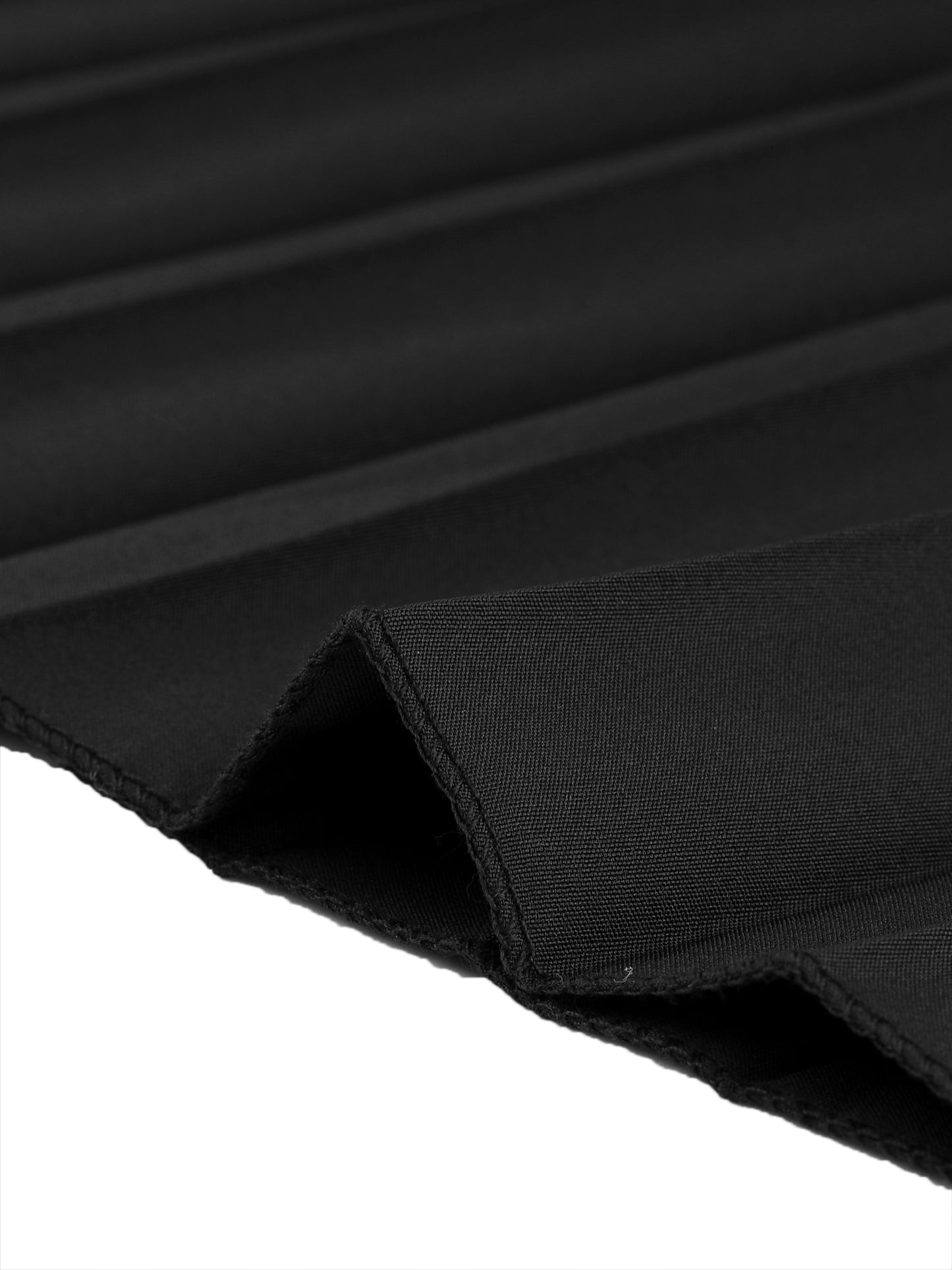 Women's Elastic High Waisted Work Flowy Long Pleated Maxi Skirt