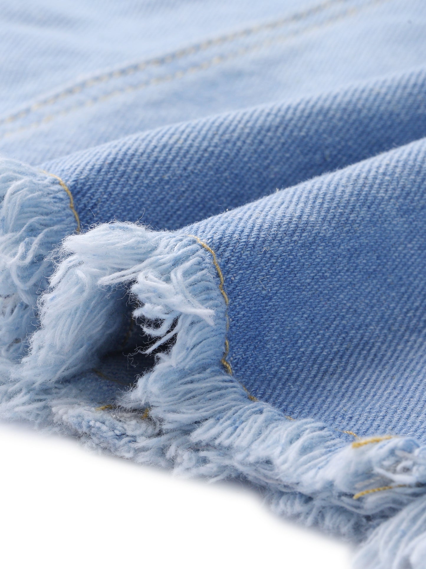 Women's Plus Size Denim Jackets Washed Button Front Long Sleeve Ripped Frayed Crop Denim Jacket
