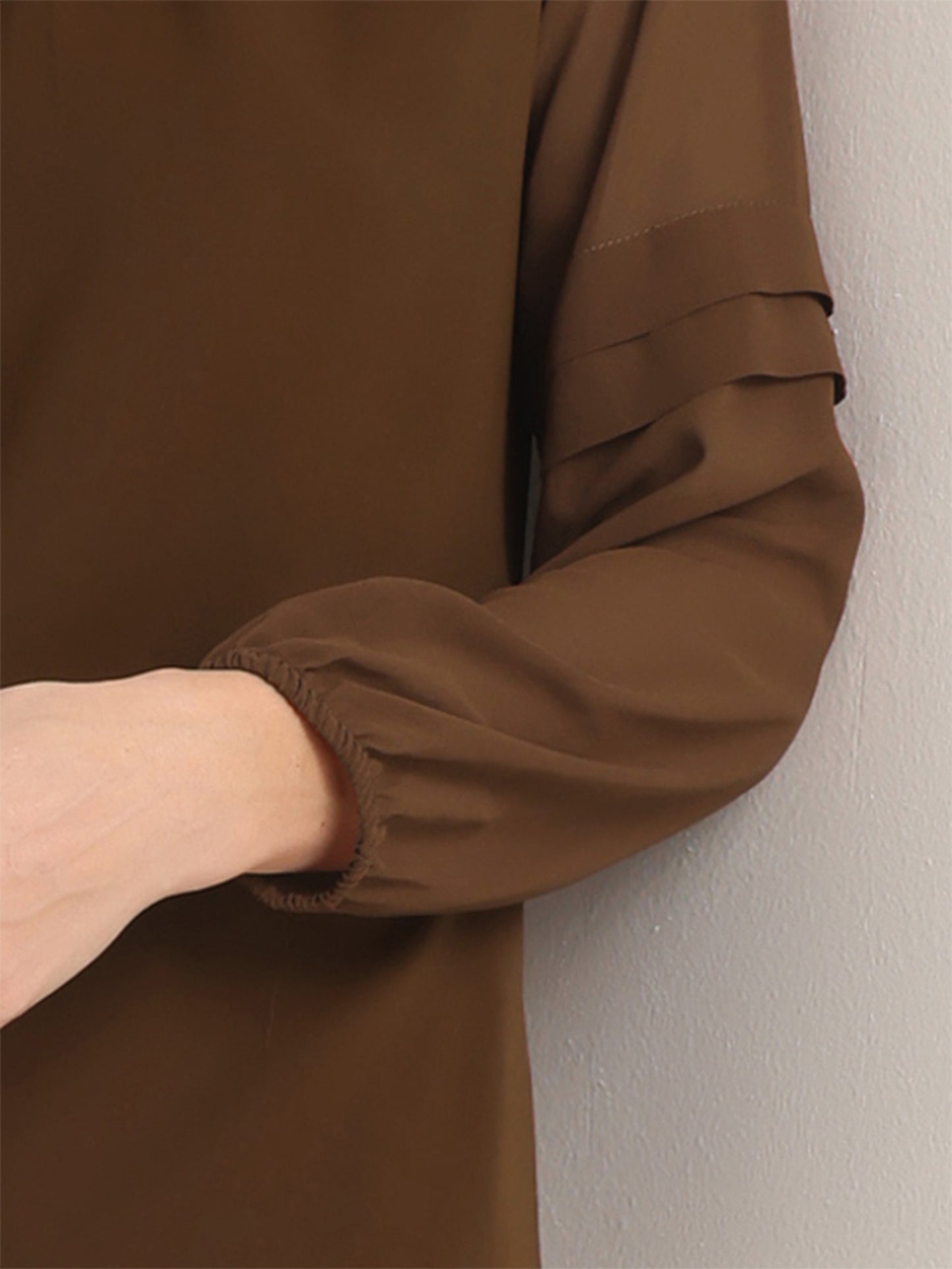 Women's Keyhole Neck Long Sleeve Business Casual Blouse Shirt