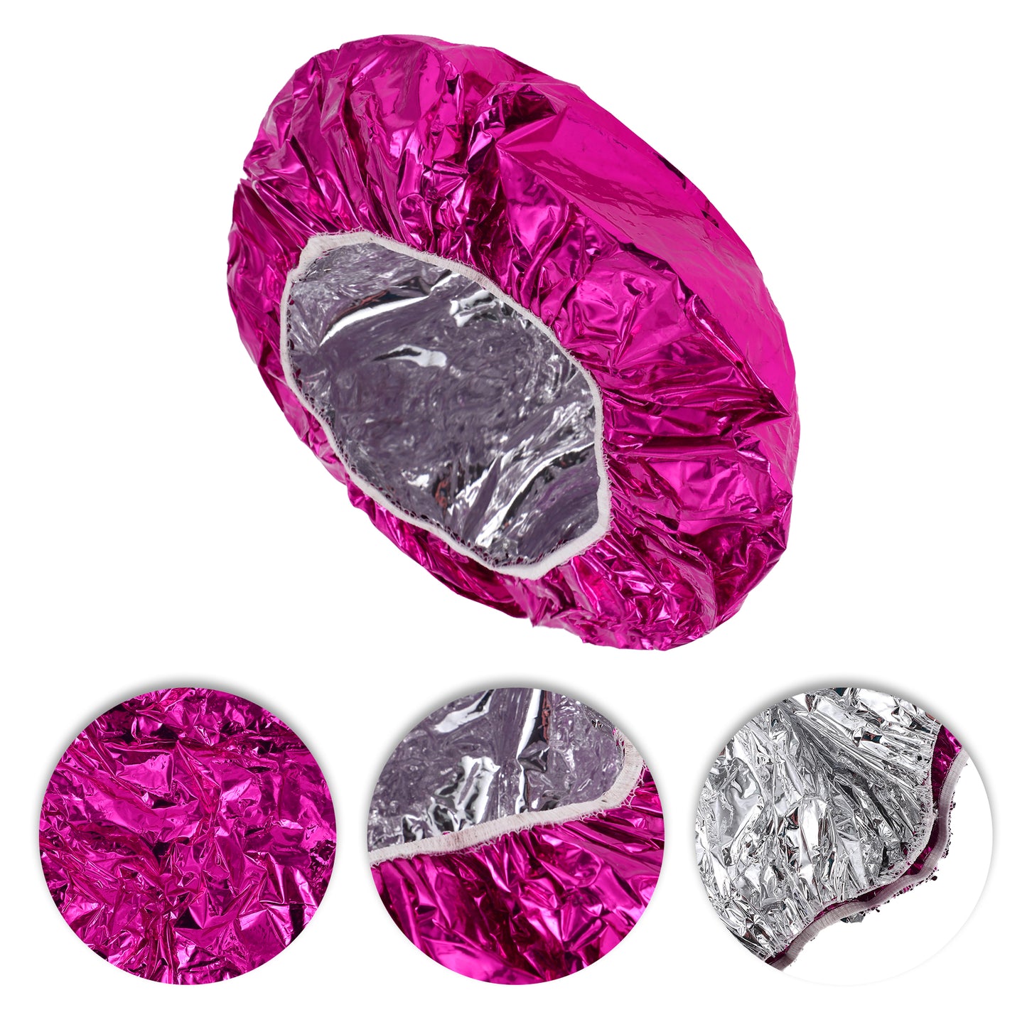 Women's Durable Shower Cap for Bathroom Business Travel Rose Red 1 Pc