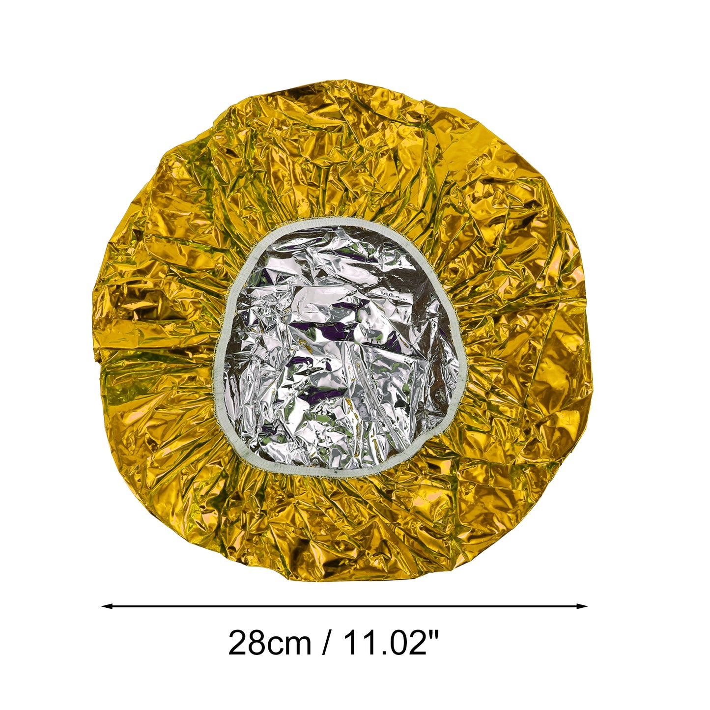 Women's Durable Shower Cap for Bathroom Business Travel Gold Tone 1 Pc