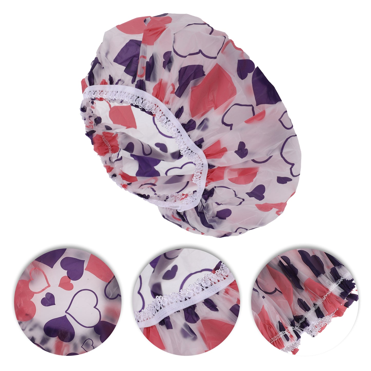 1 Pc Women's Cute Pattern Shower Cap Bathing Hair Cap
