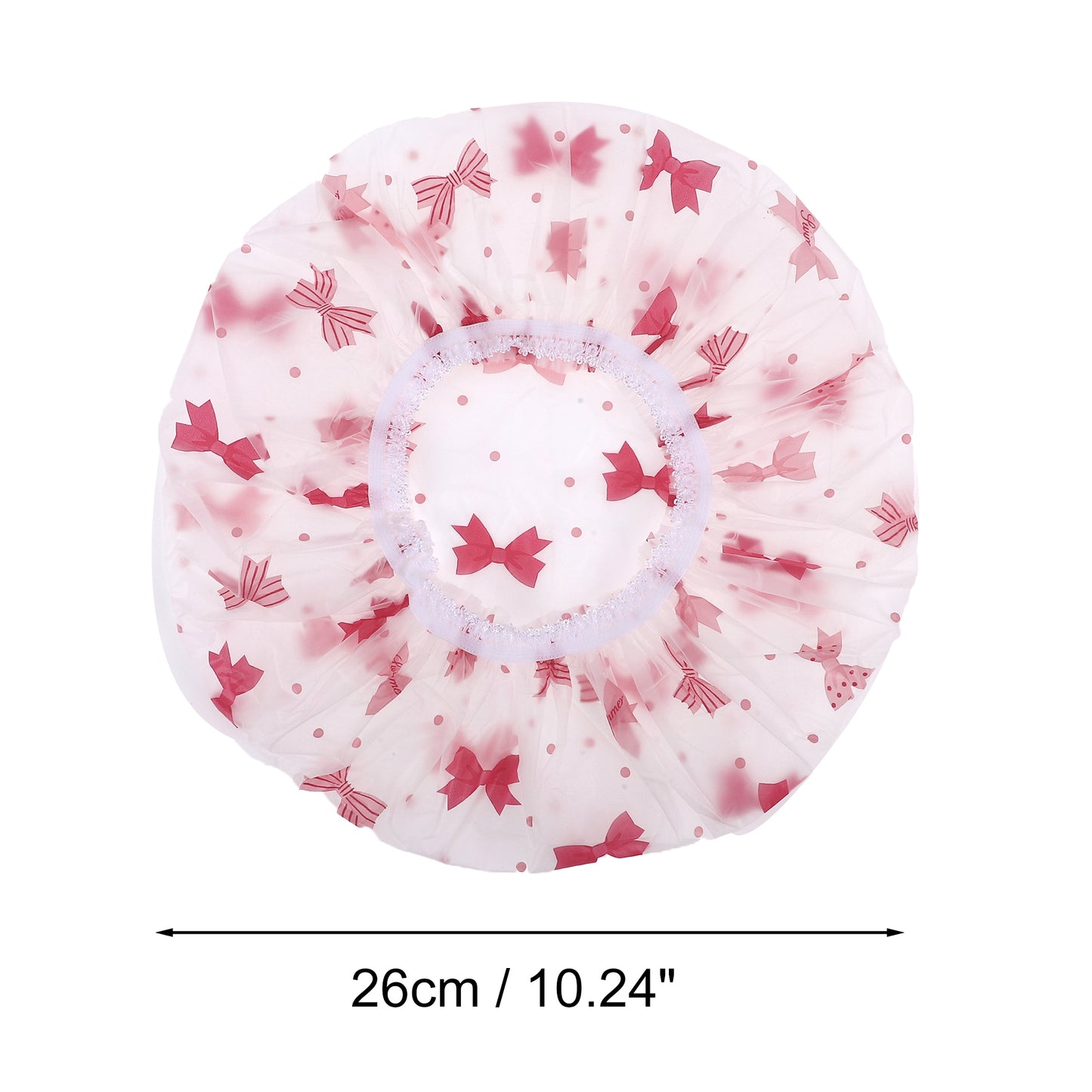 1 Pc Women's Comfortable Cute Shower Cap Pink