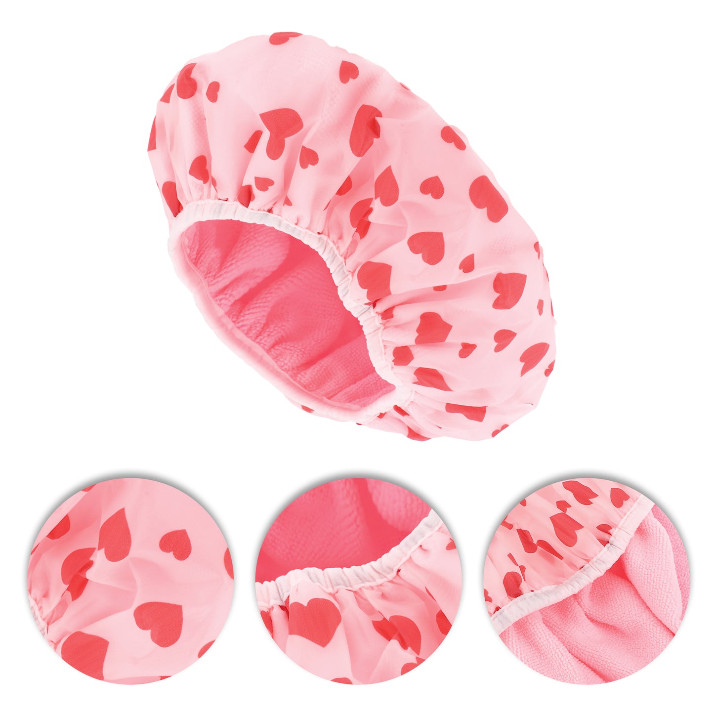 1 Pc Women's Cute Pattern Shower Cap Bathing Hair Cap
