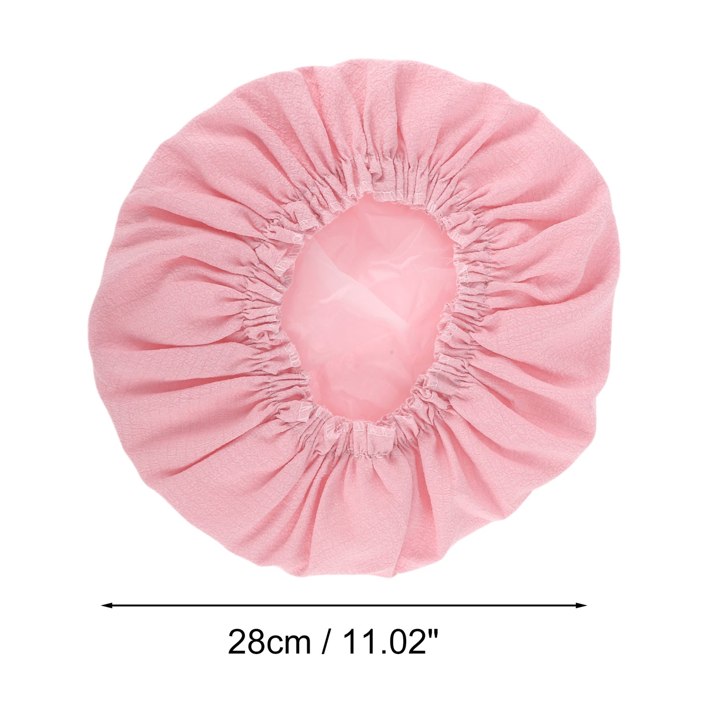 1 Pc Women's Lightweight Solid Bath Caps for Shower Pink