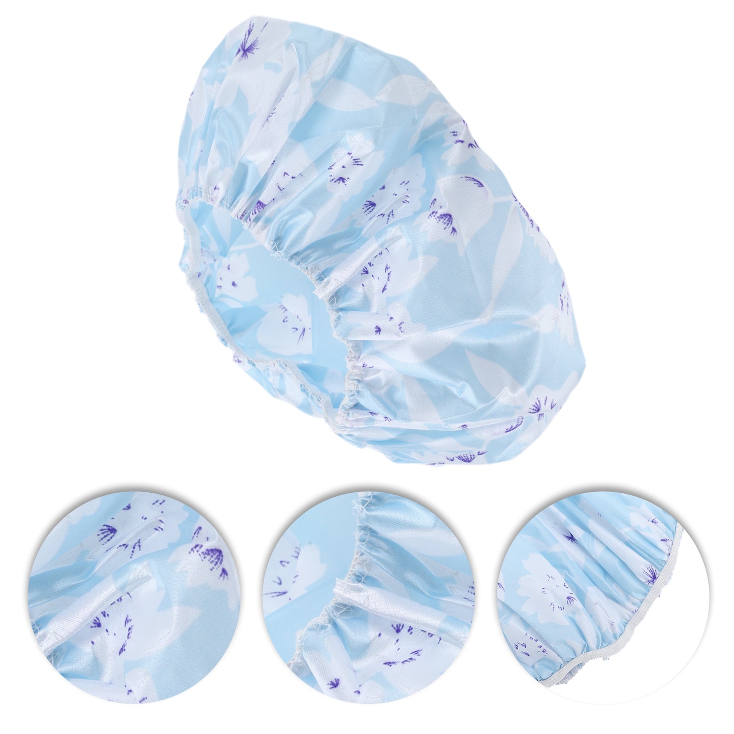 1 Pc Women Durable Shower Hair Cap for Bathroom Business Travel Blue