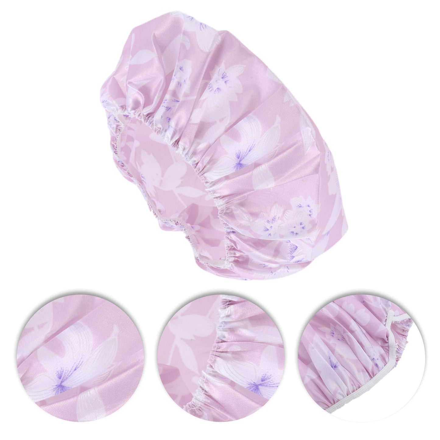 1 Pc Women Durable Shower Hair Cap for Bathroom Business Travel Pink