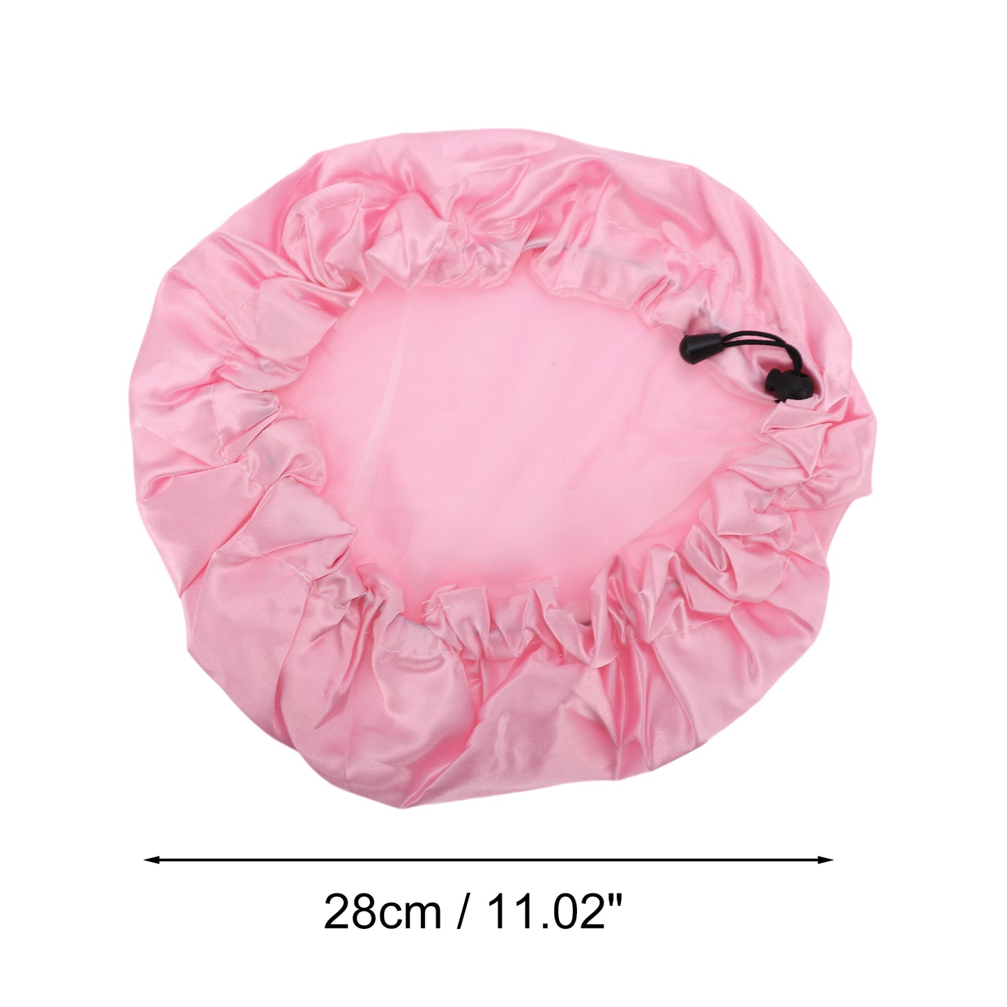 1 Pc Women Adjustable Bath Shower Cap for Bathroom Business Travel Pink