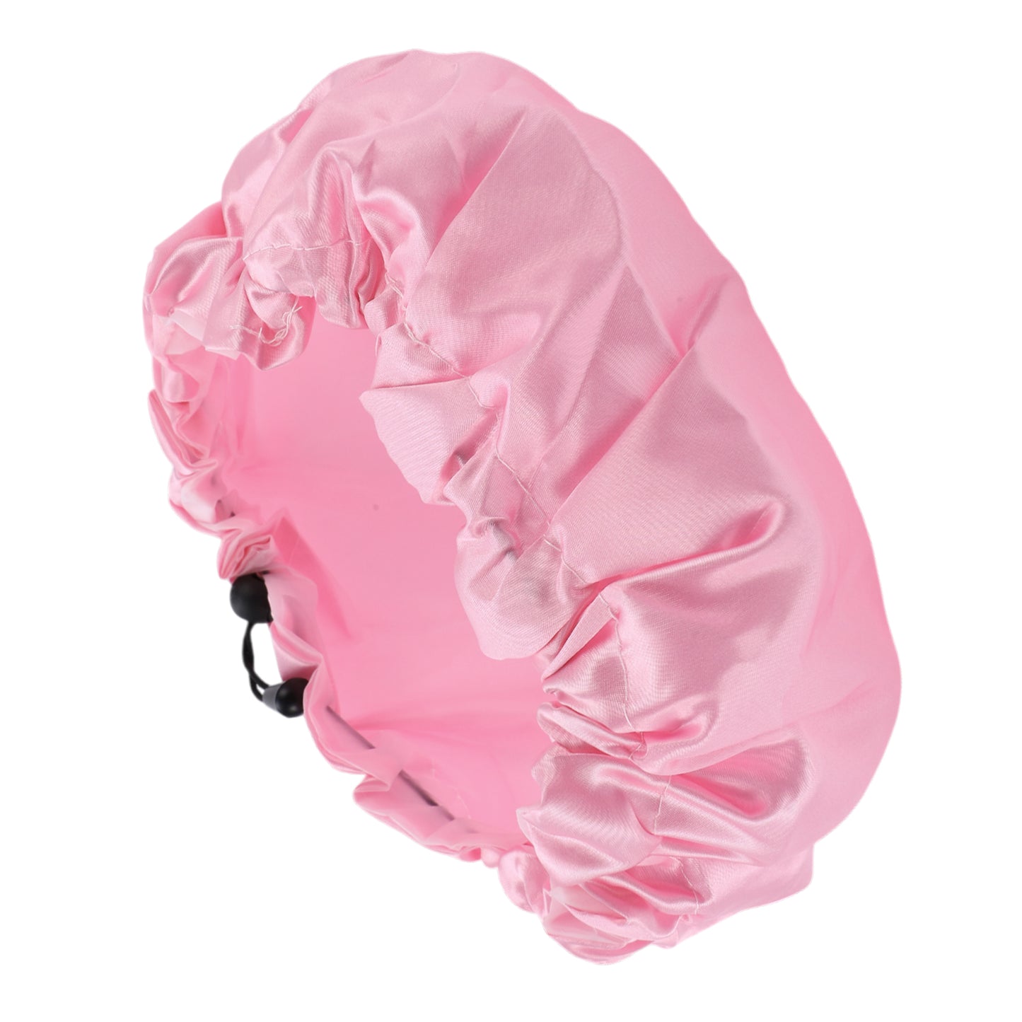 1 Pc Women Adjustable Bath Shower Cap for Bathroom Business Travel Pink