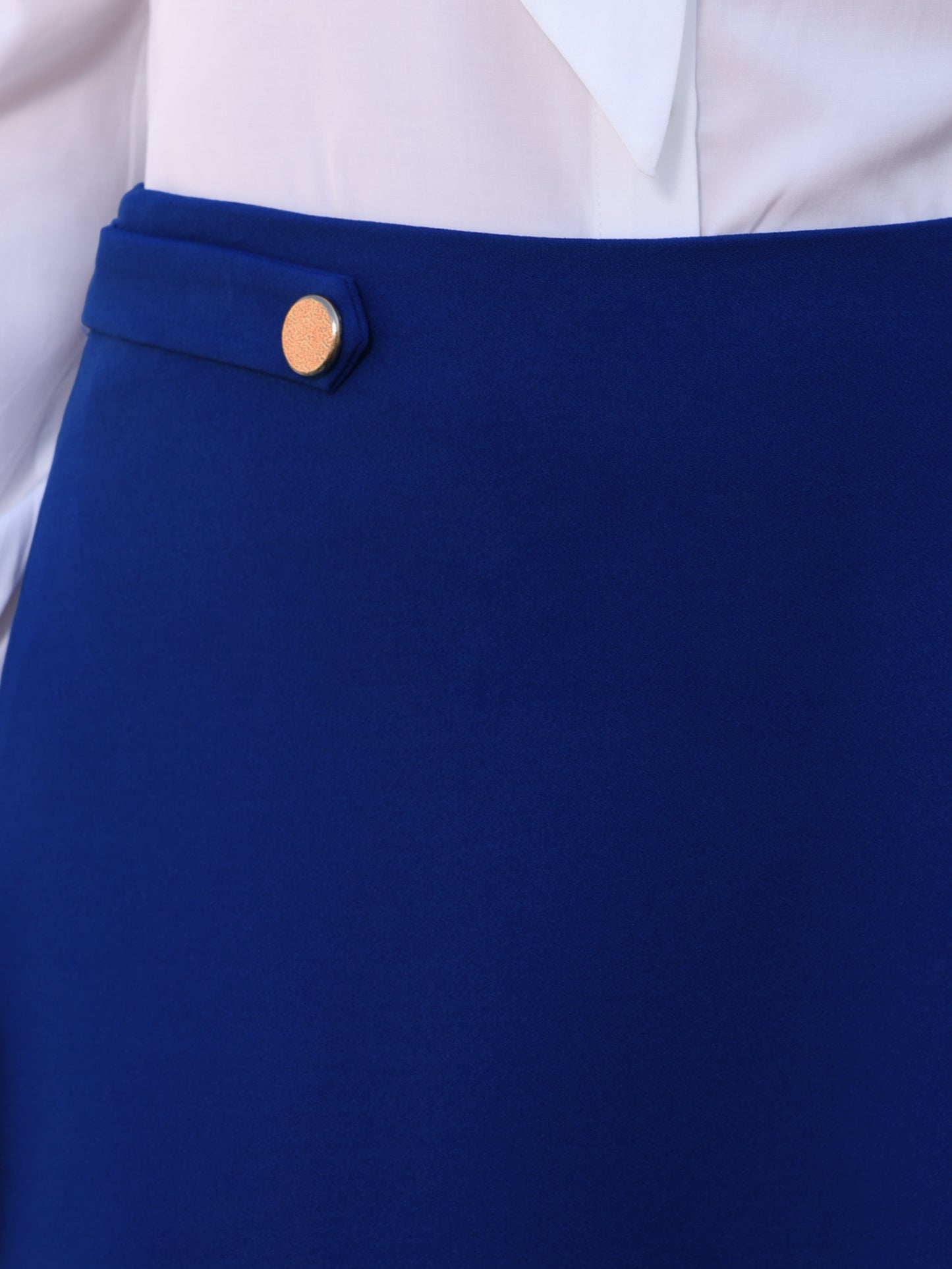 Women's Flare High Waist Casual Work A-Line Midi Skirt