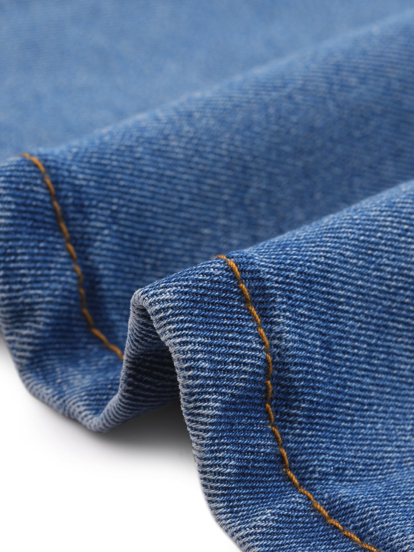 Women's Denim Skirt High Waist Slit Front Washed Jean Midi Skirts with Pockets